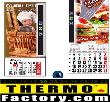 thermometers for calendars